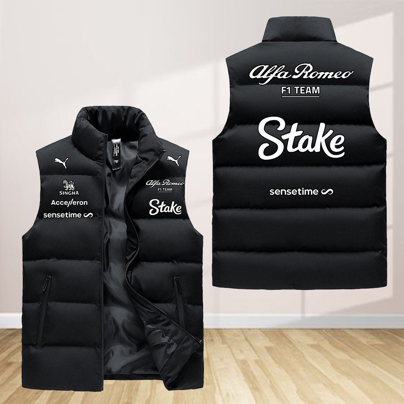 Alfa Romeo F1 Team Sleeveless Down Jacket Sleeveless Vest