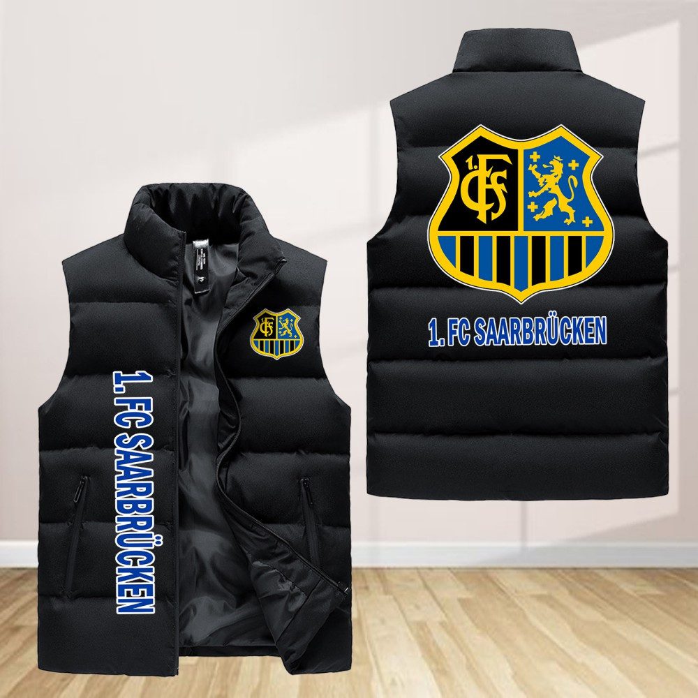 1. Fc Saarbrucken Sleeveless Down Jacket Sleeveless Vest