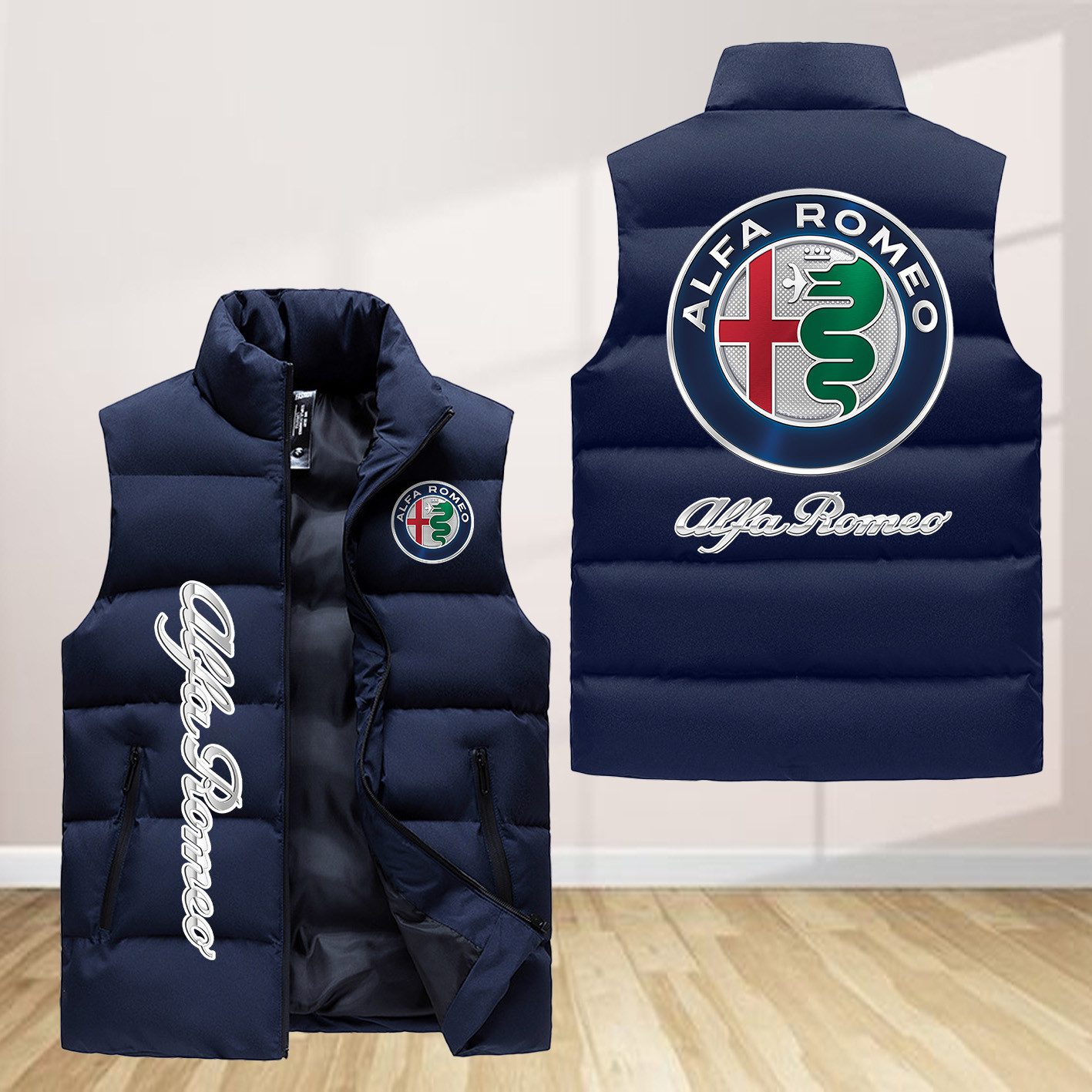 Alfa Romeo Sleeveless Down Jacket Sleeveless Vest