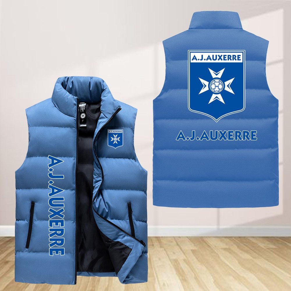 Aj Auxerre Sleeveless Down Jacket Sleeveless Vest