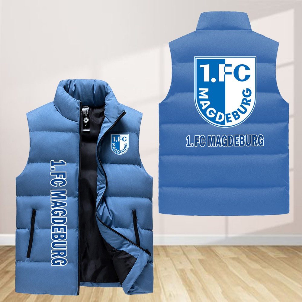 1. Fc Magdeburg Sleeveless Down Jacket Sleeveless Vest
