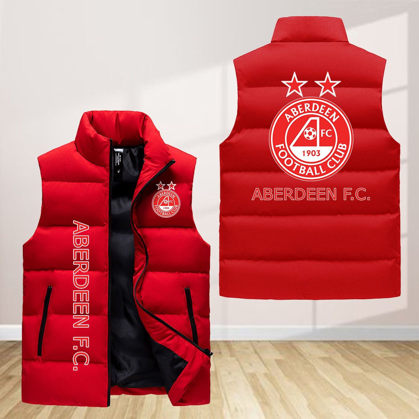 Aberdeen F.C Sleeveless Down Jacket Sleeveless Vest