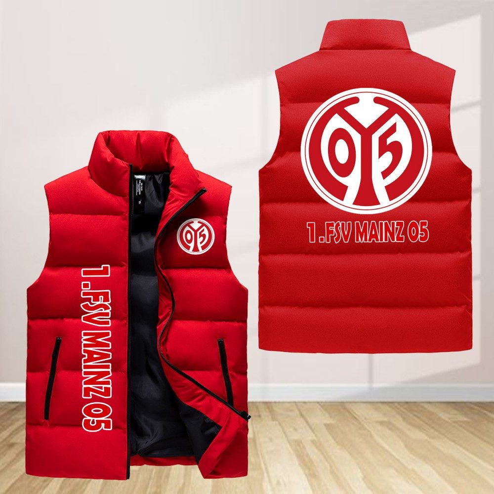 1. Fsv Mainz 05 Sleeveless Down Jacket Sleeveless Vest