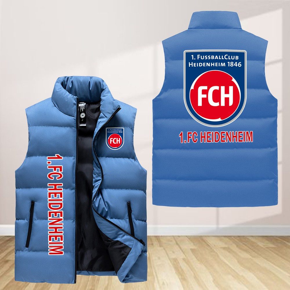 1. Fc Heidenheim Sleeveless Down Jacket Sleeveless Vest