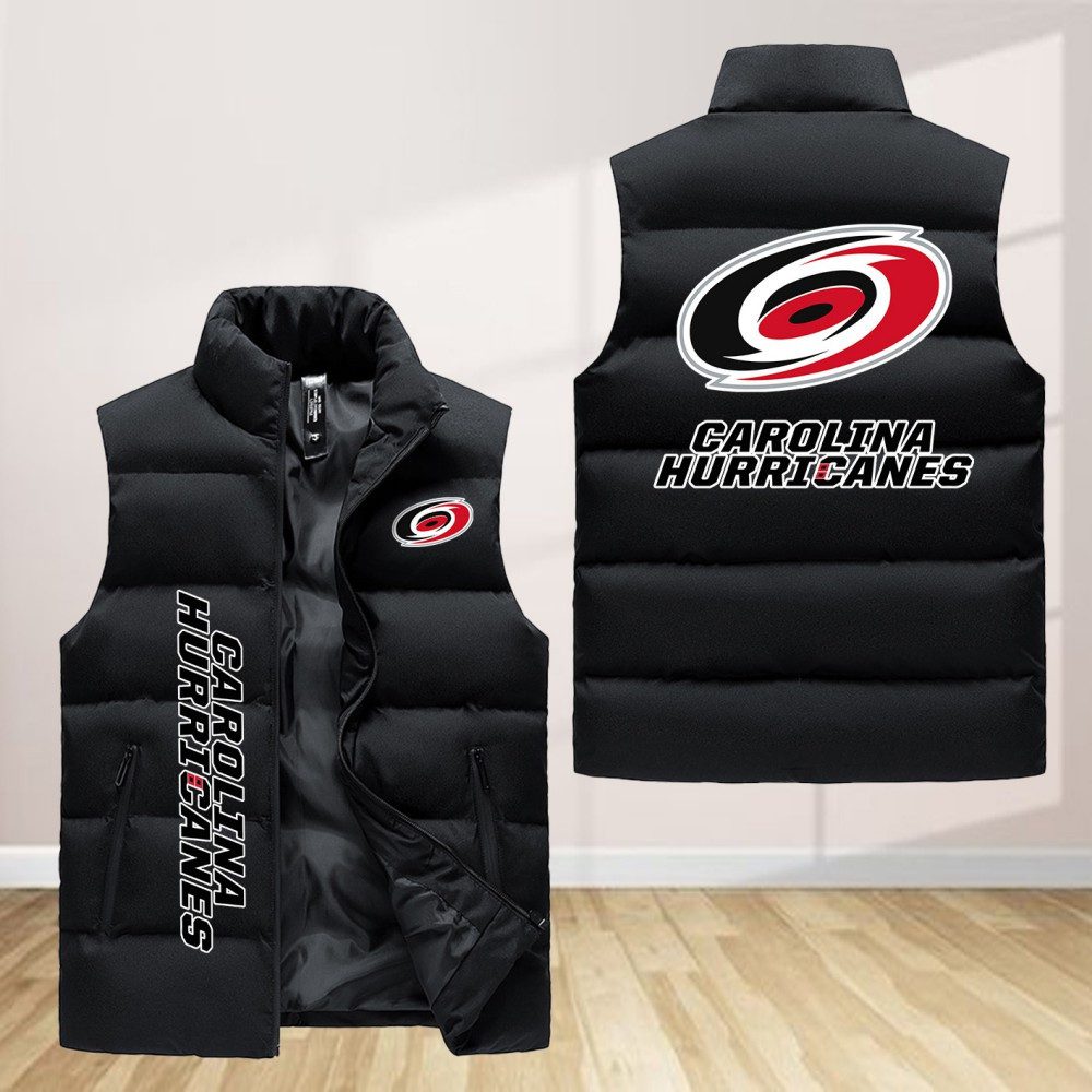 Carolina Hurricanes Sleeveless Down Jacket Sleeveless Vest