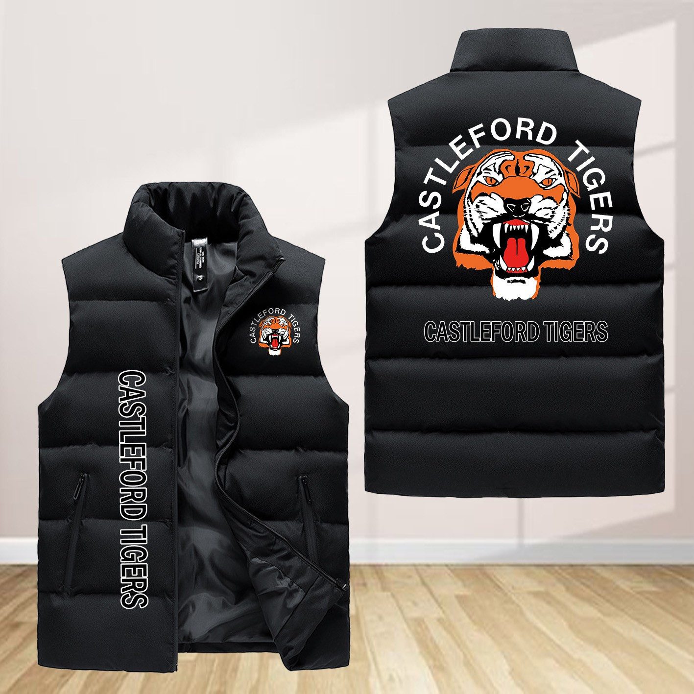Castleford Tigers Sleeveless Down Jacket Sleeveless Vest