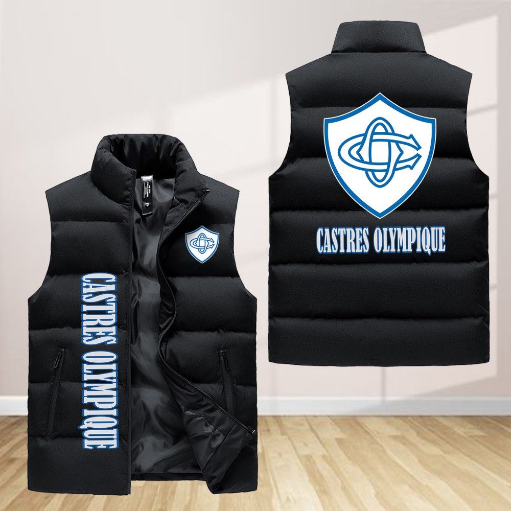 Castres Olympique Sleeveless Down Jacket Sleeveless Vest