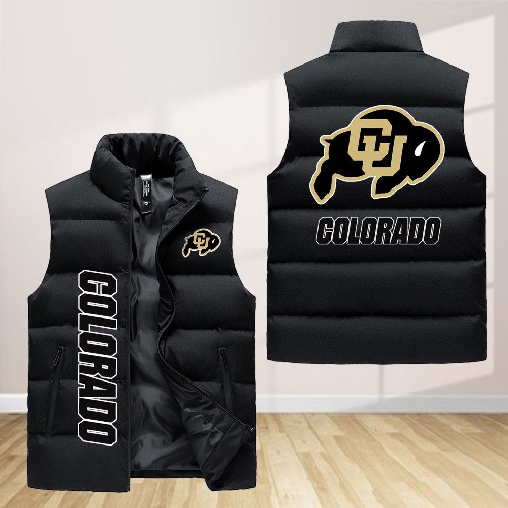 Colorado Buffaloes Sleeveless Down Jacket Sleeveless Vest