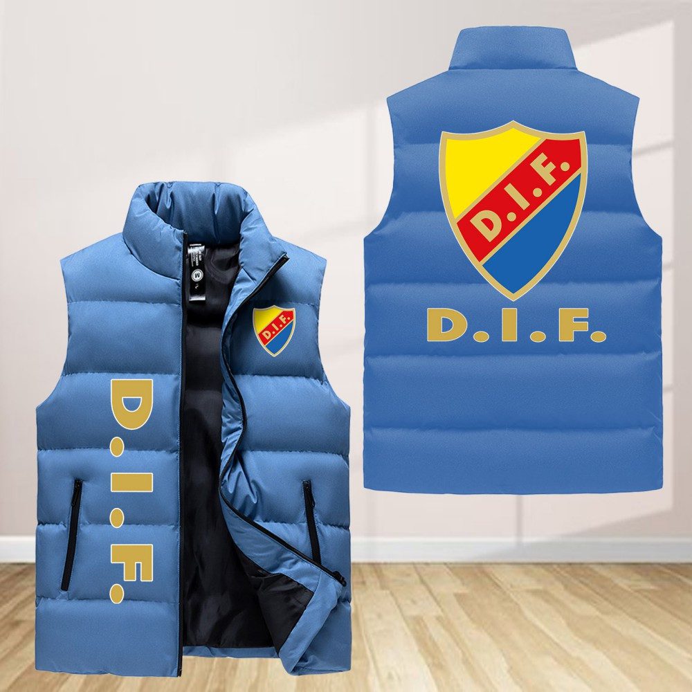 Djurgardens If Fotbollsforening Sleeveless Down Jacket Sleeveless Vest