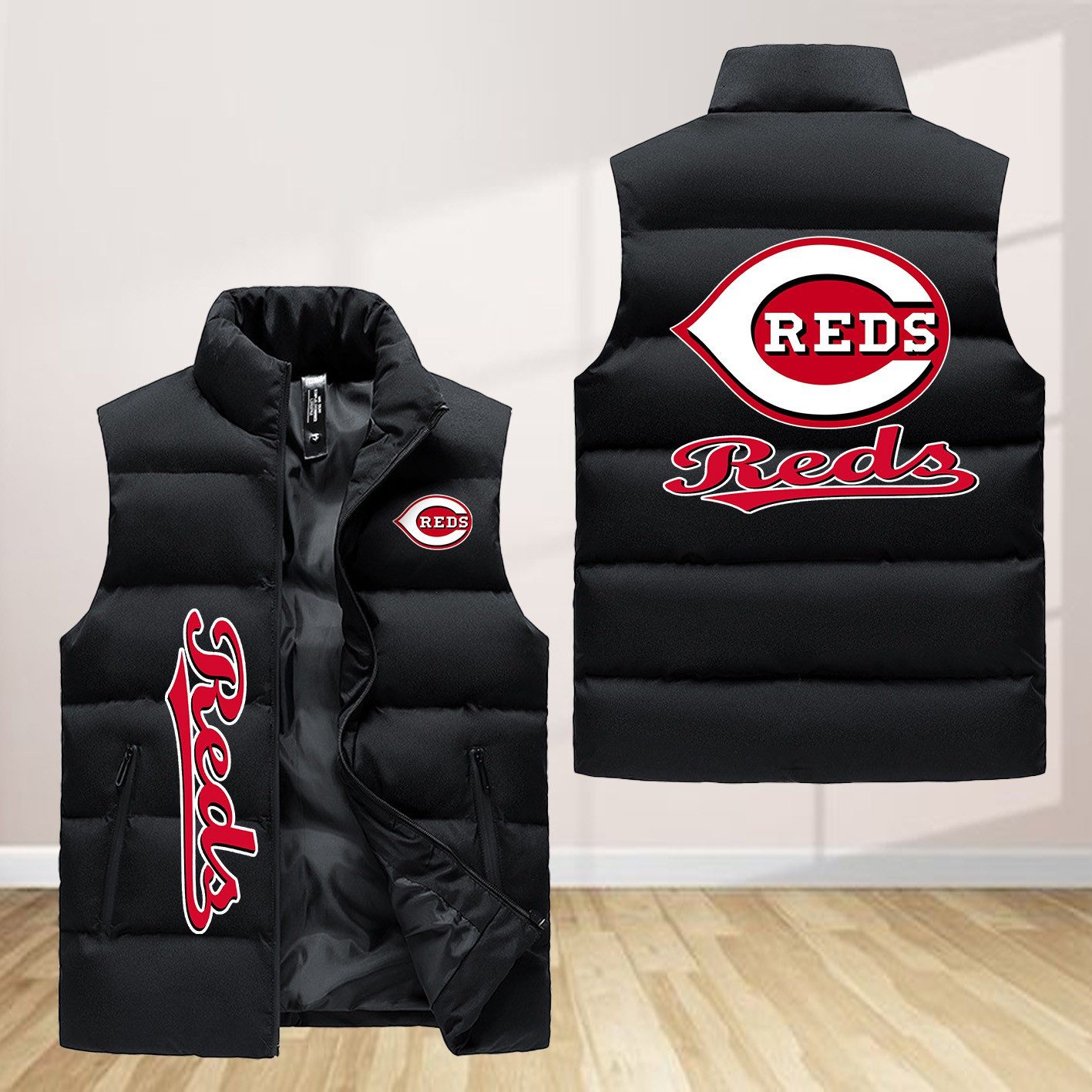 Cincinnati Reds Sleeveless Down Jacket Sleeveless Vest