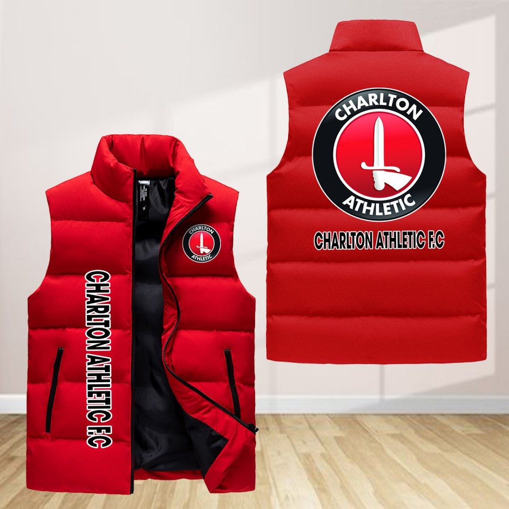 Charlton Athletic F.C Sleeveless Down Jacket Sleeveless Vest