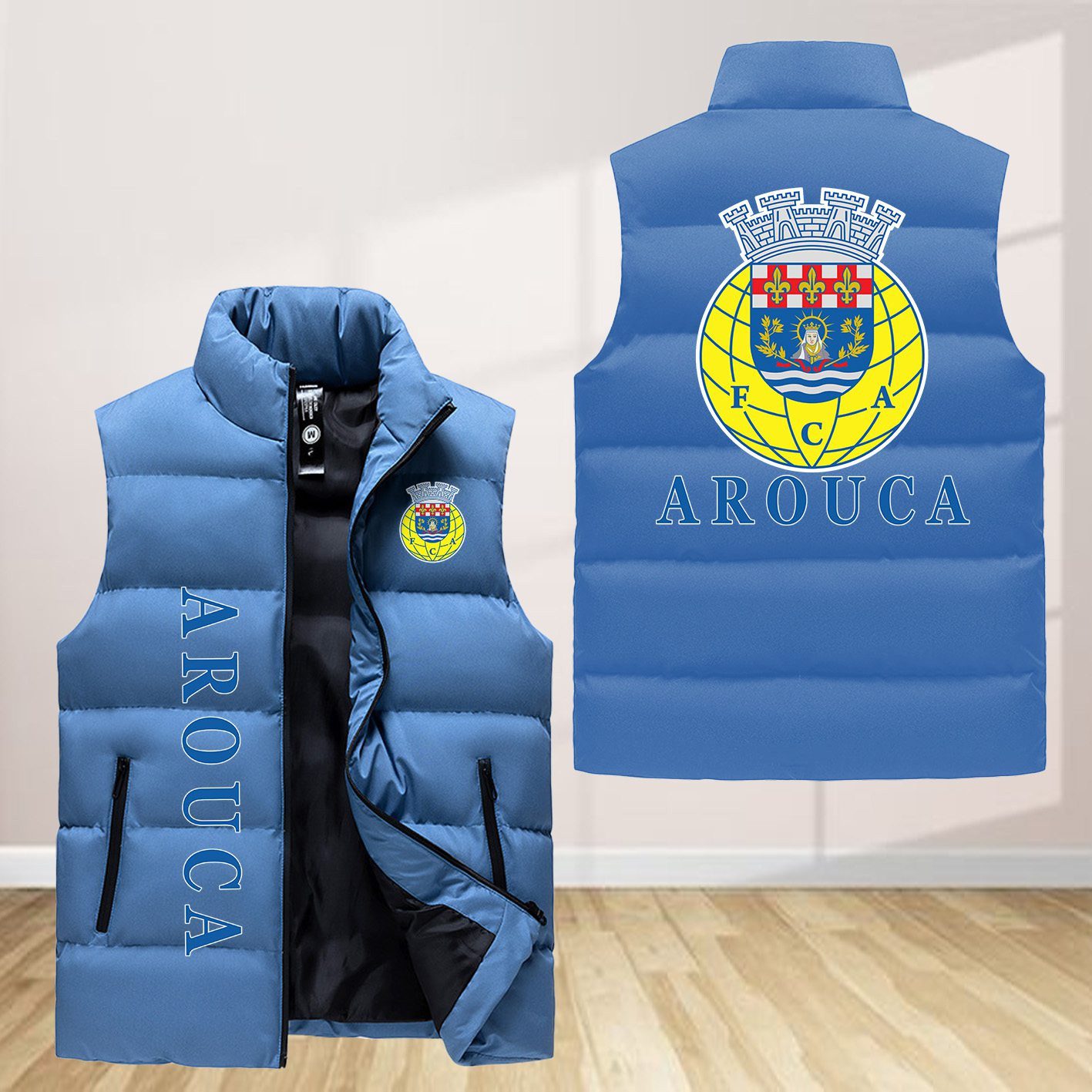 F.C. Arouca Sleeveless Down Jacket Sleeveless Vest