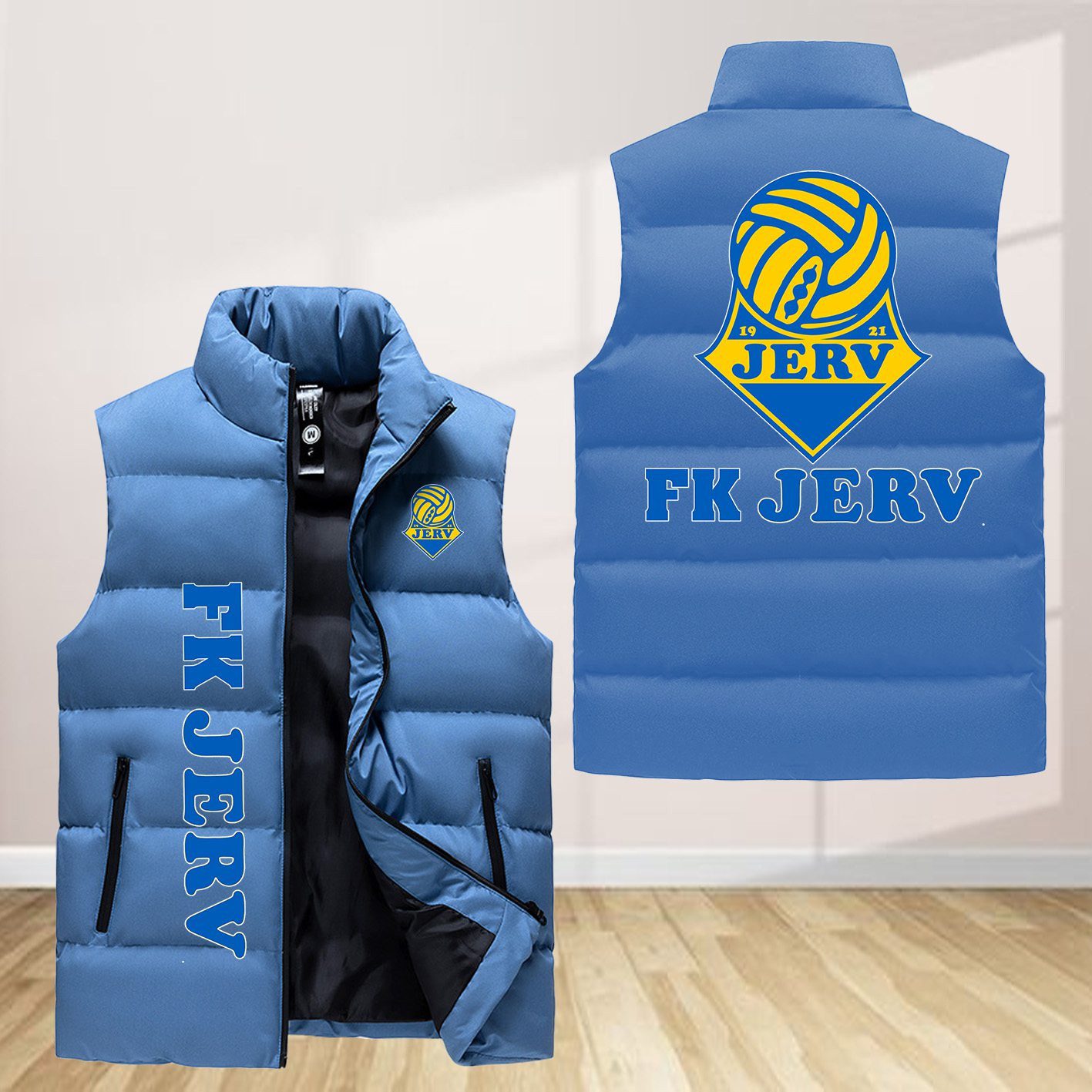 Fotballklubben Jerv Sleeveless Down Jacket Sleeveless Vest