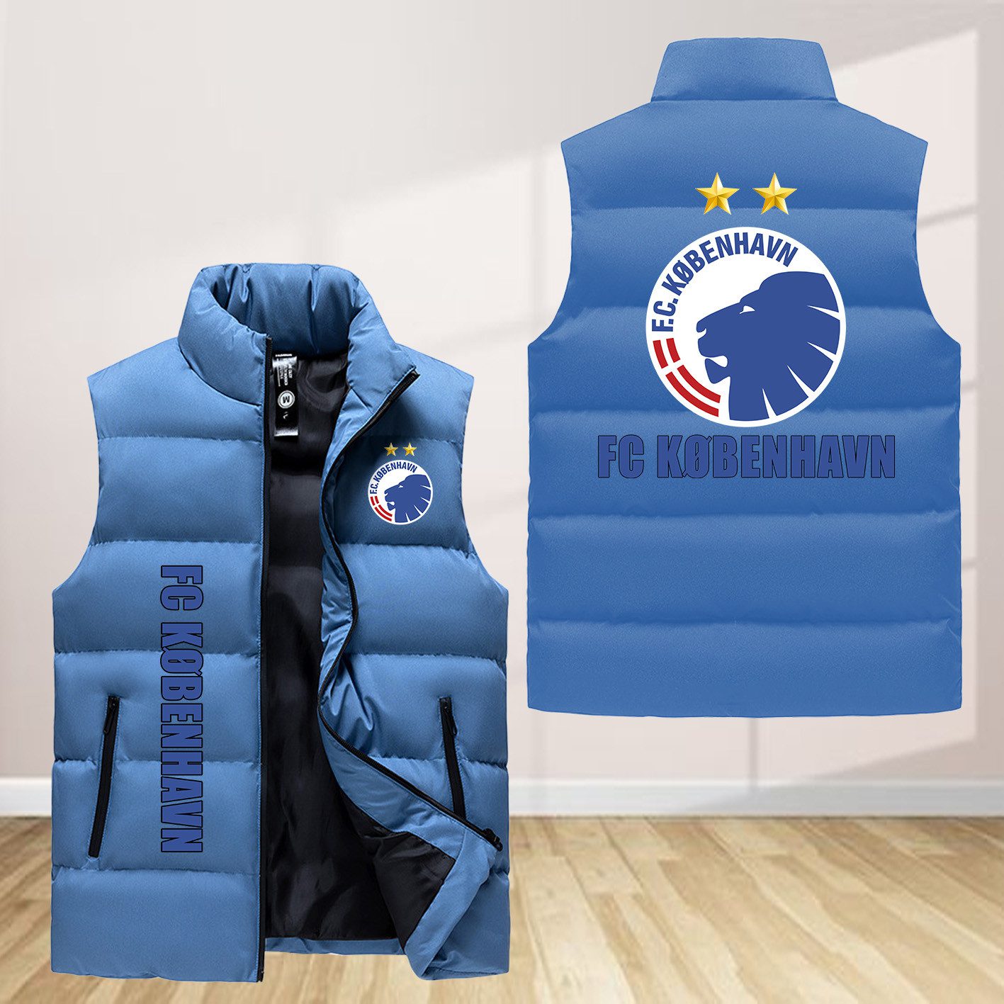 F.C. Kobenhavn Sleeveless Down Jacket Sleeveless Vest