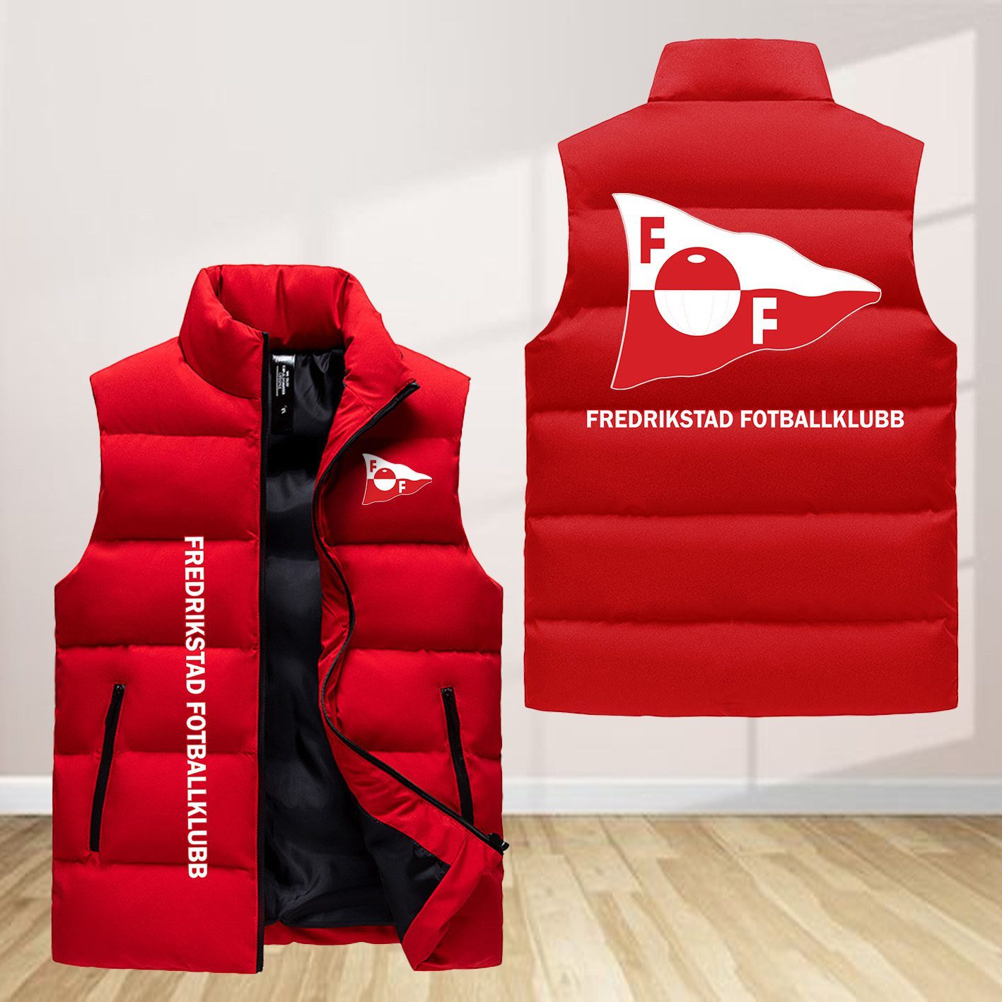 Fredrikstad Fk Sleeveless Down Jacket Sleeveless Vest