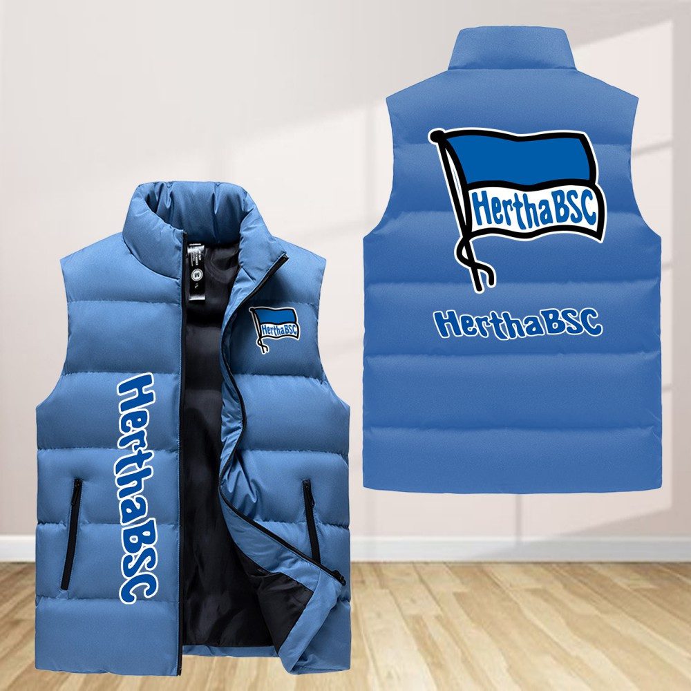Hertha Bsc Sleeveless Down Jacket Sleeveless Vest