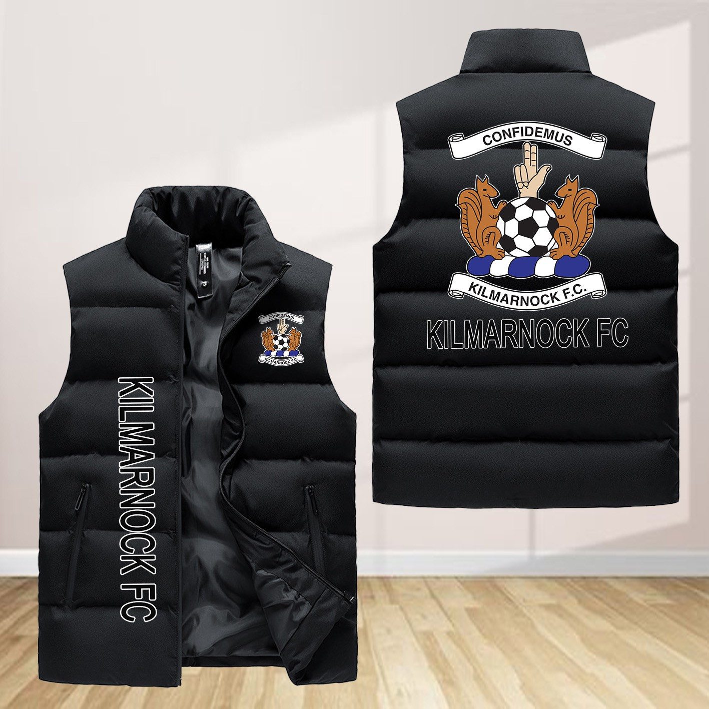 Kilmarnock Fc Sleeveless Down Jacket Sleeveless Vest