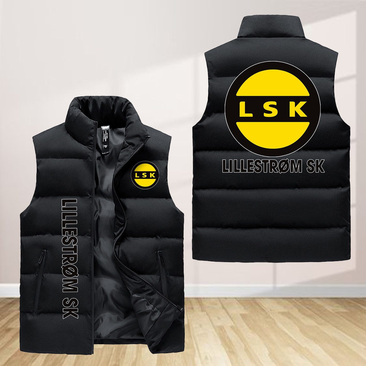 Lillestrom Sportsklubb Sleeveless Down Jacket Sleeveless Vest