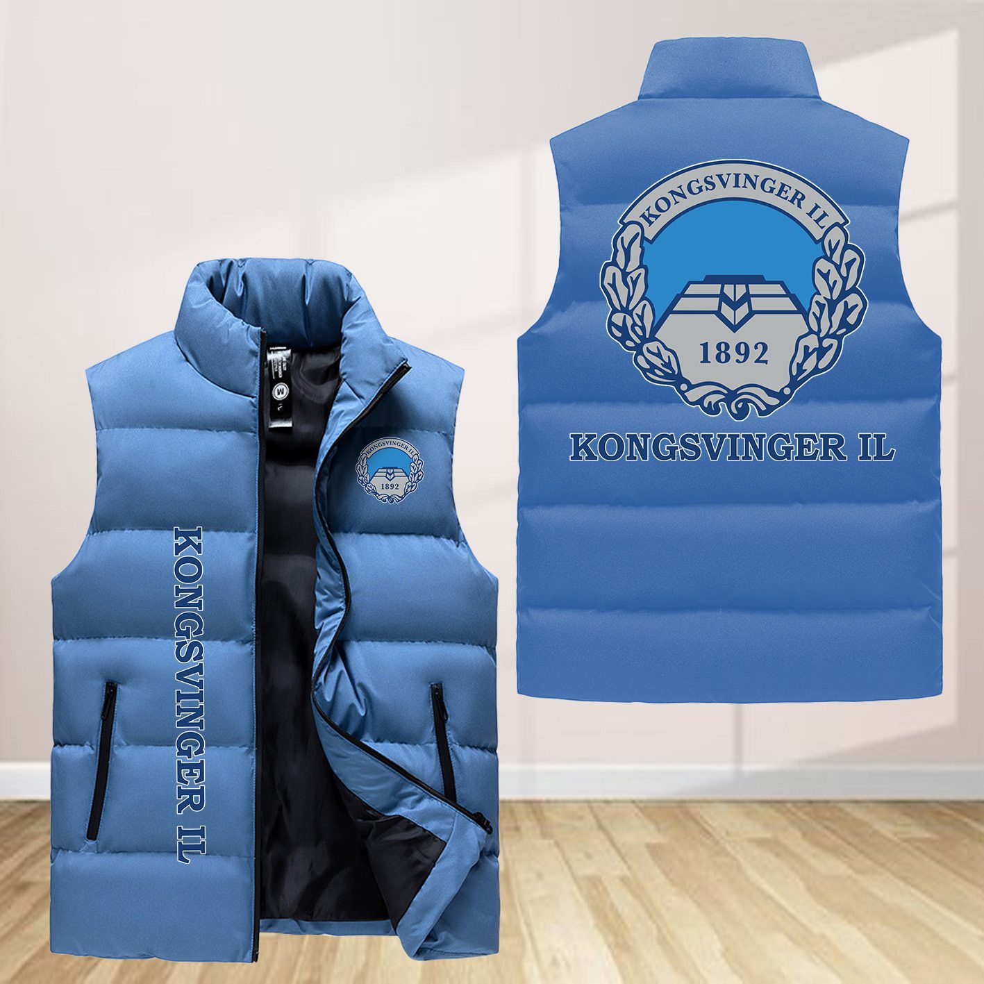 Kongsvinger Il Toppfotball Sleeveless Down Jacket Sleeveless Vest