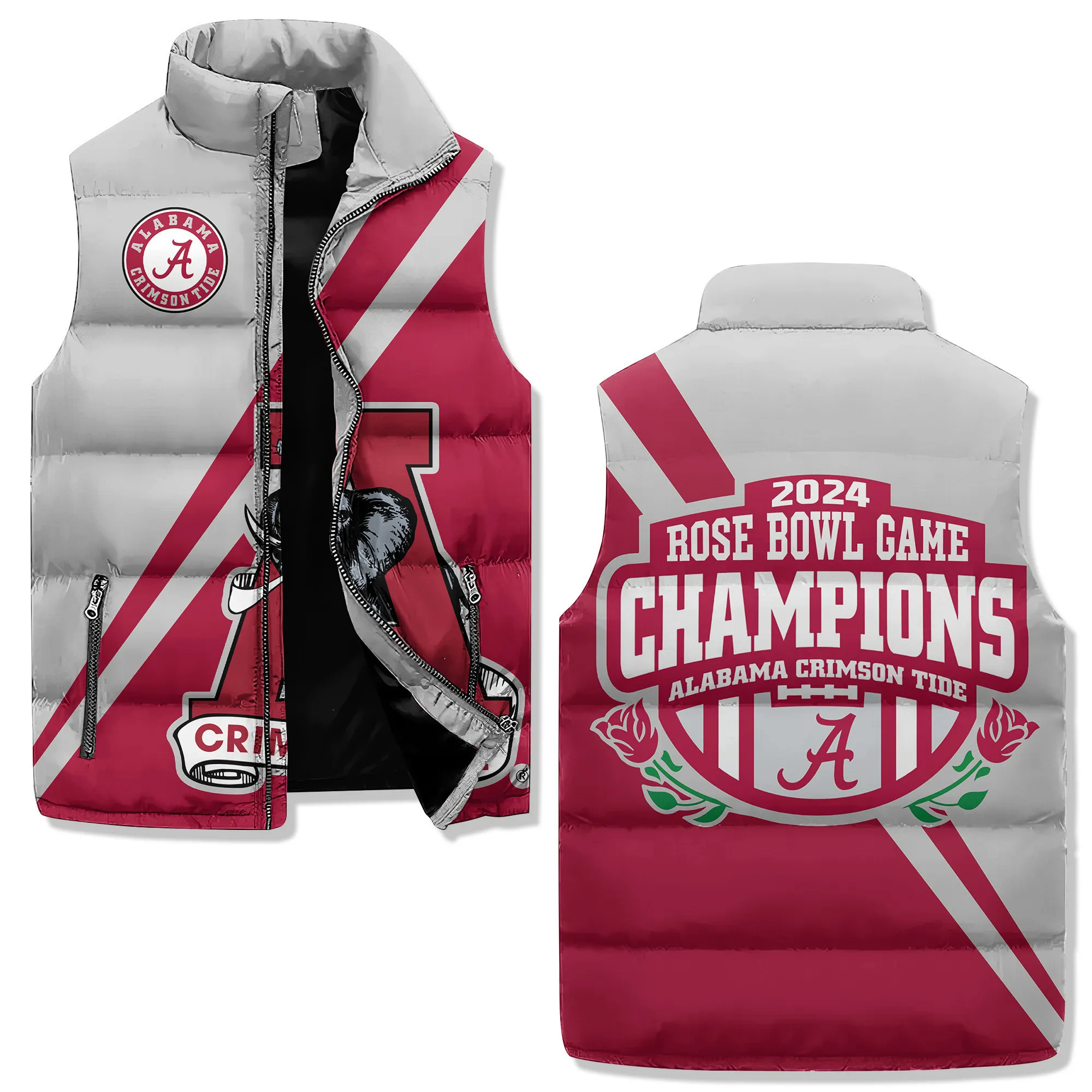 Alabama Crimson Tide Premium Sleeveless Puffer Jacket New Collection
