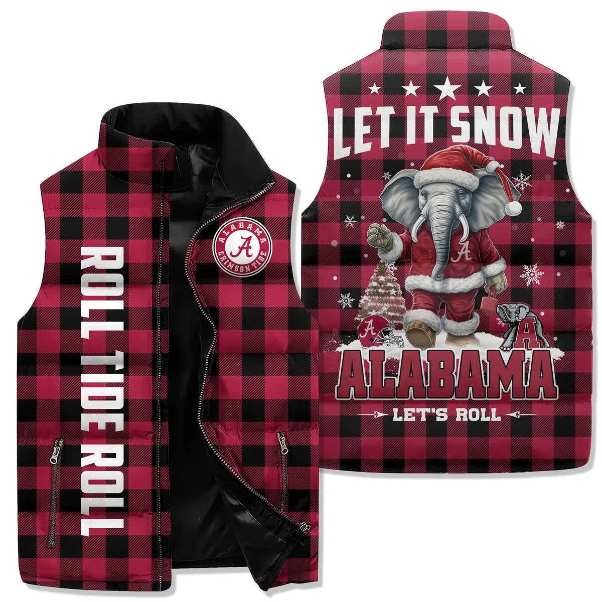 Alabama Crimson Tide Premium Sleeveless Puffer Jacket New Collection