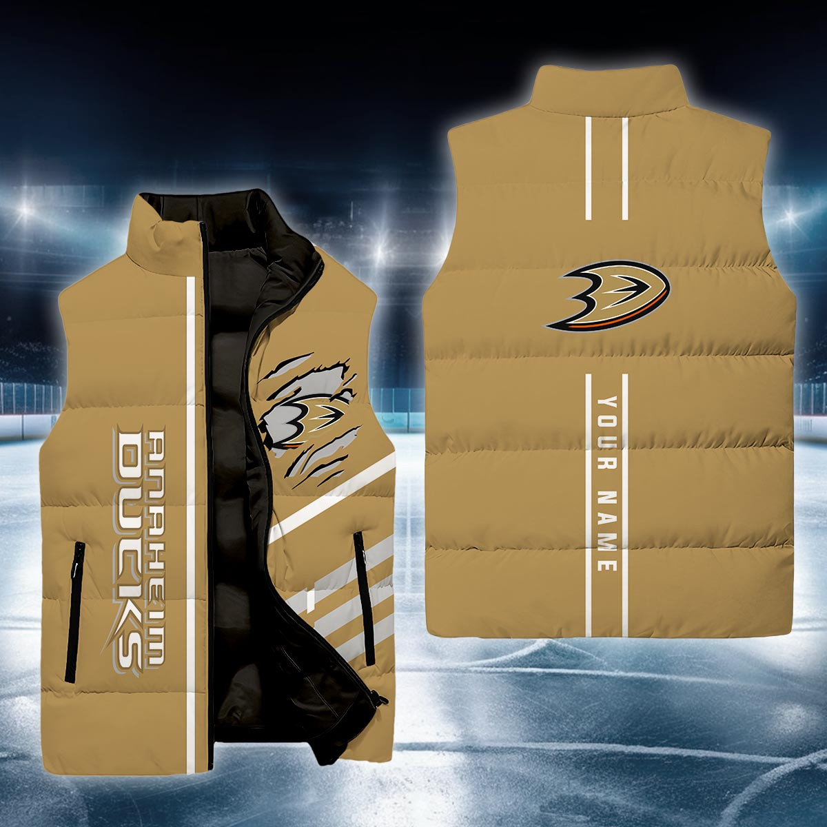 Anaheim Ducks Sleeveless Down Jacket