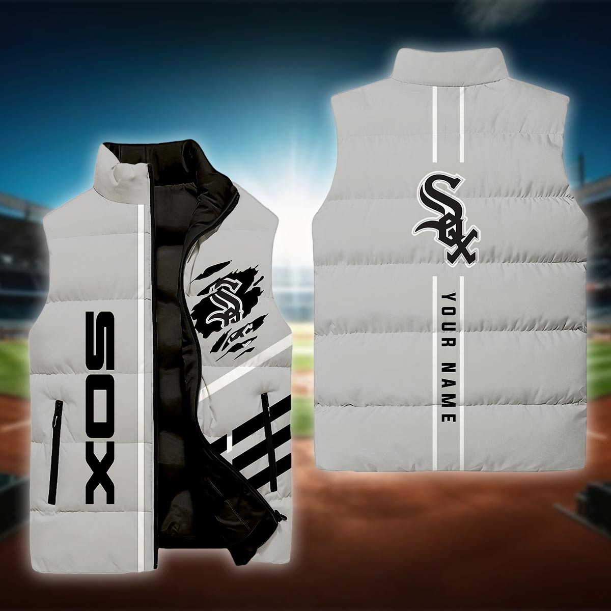 Chicago White Sox Sleeveless Down Puffer Jacket