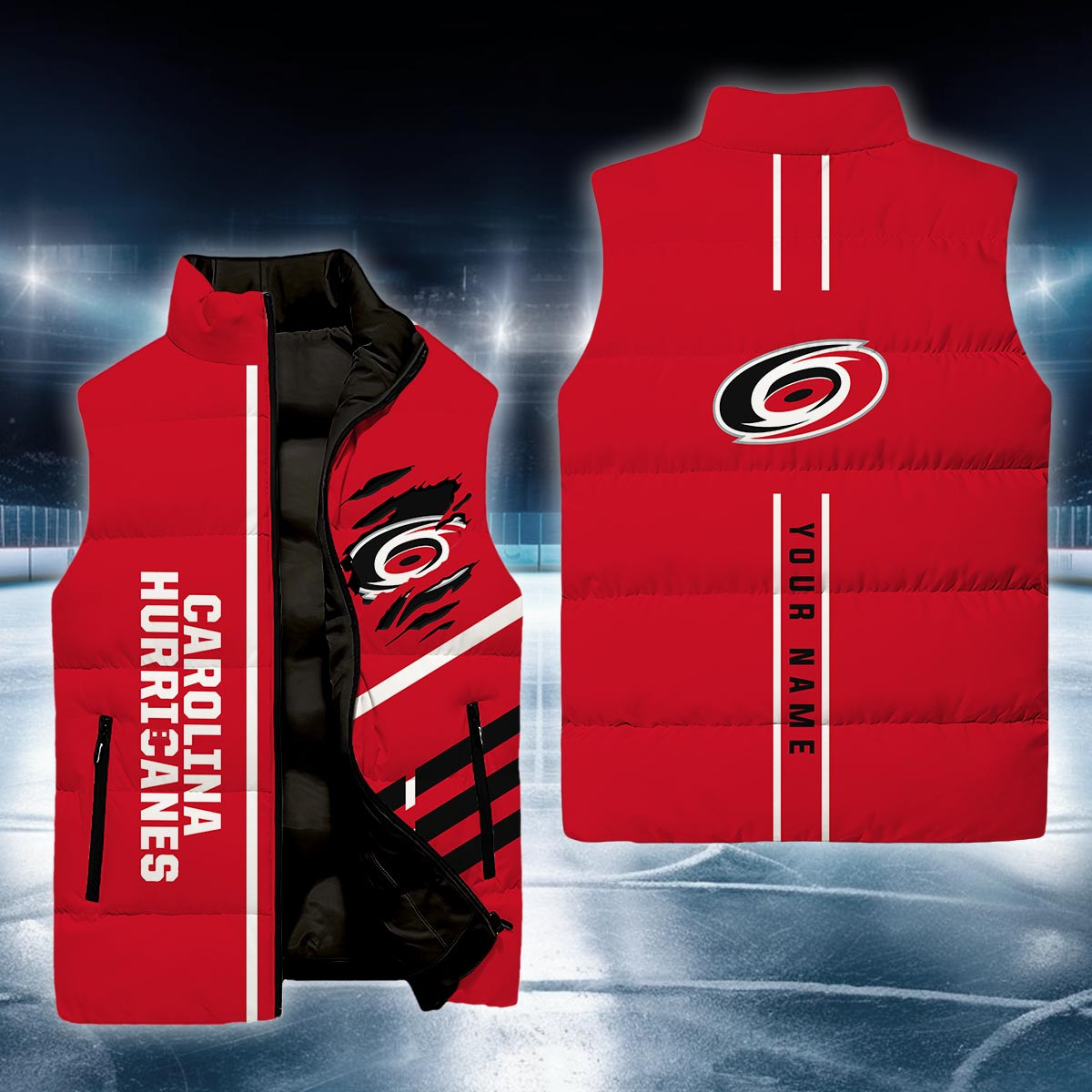 Carolina Hurricanes Sleeveless Down Jacket