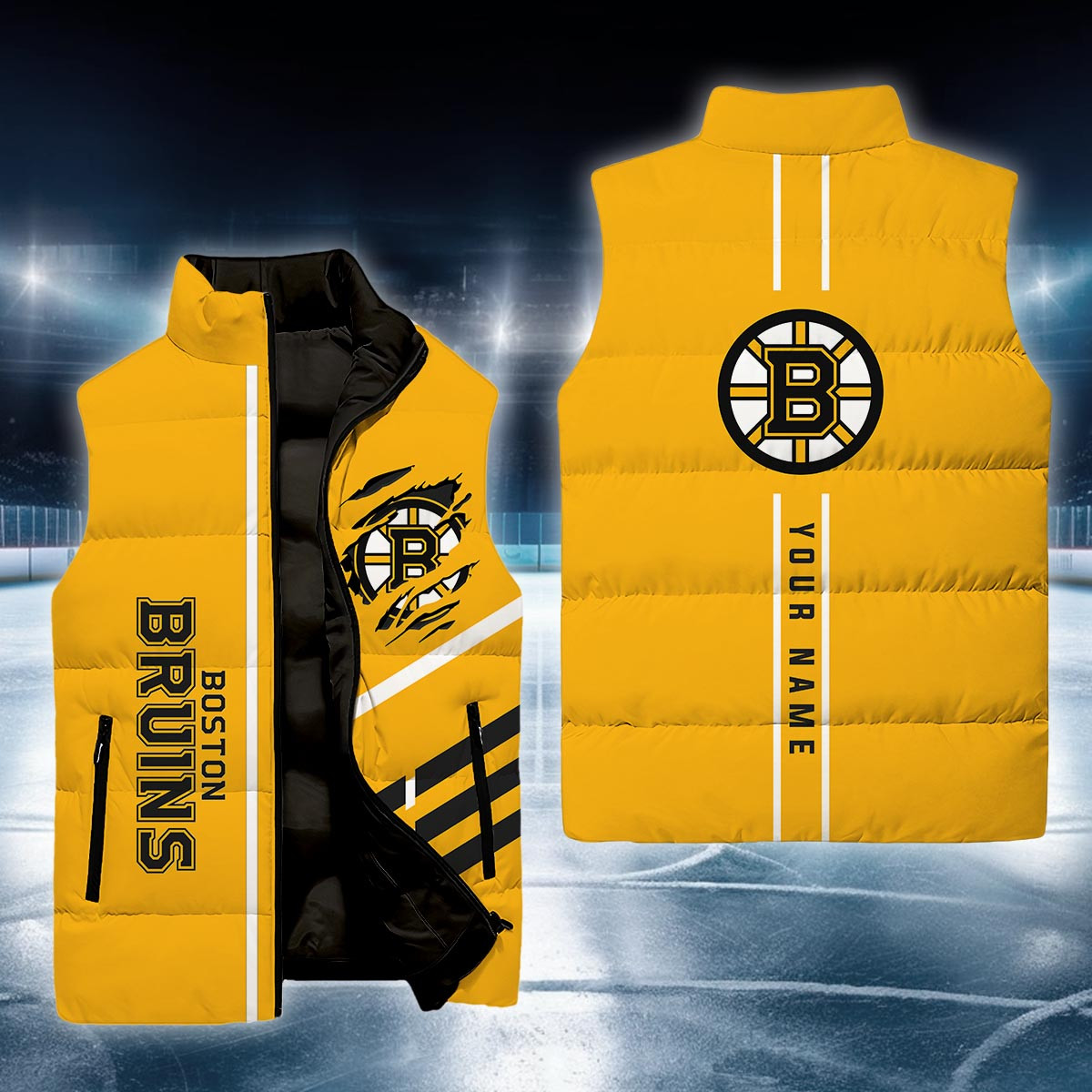 Boston Bruins Sleeveless Down Jacket