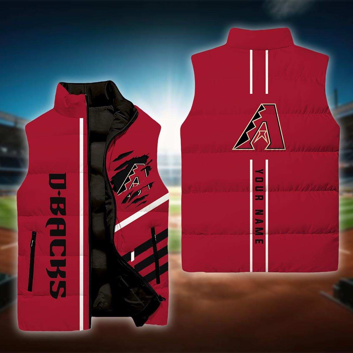 Arizona Diamondbacks Sleeveless Down Puffer Jacket