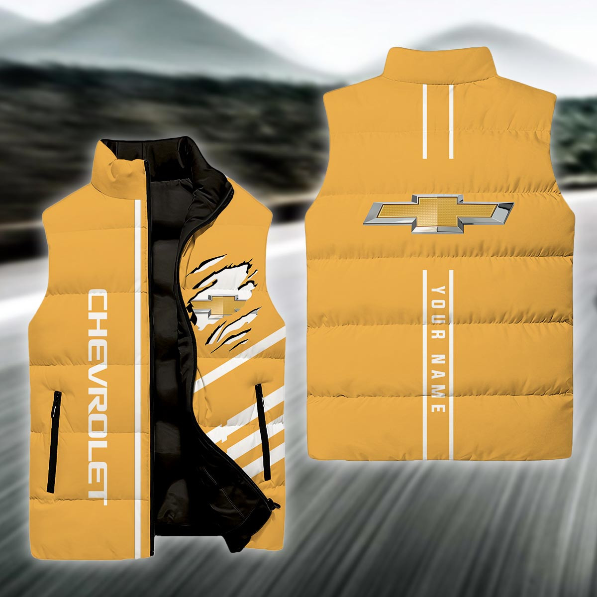 Chevrolet Sleeve Down Puffer Jacket For Men