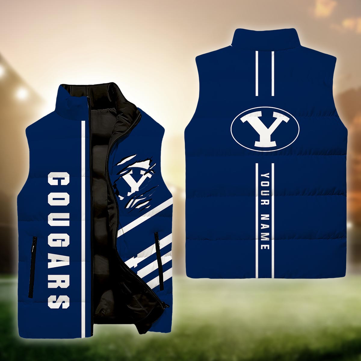 BYU Cougars Sleeveless Down Puffer Jacket