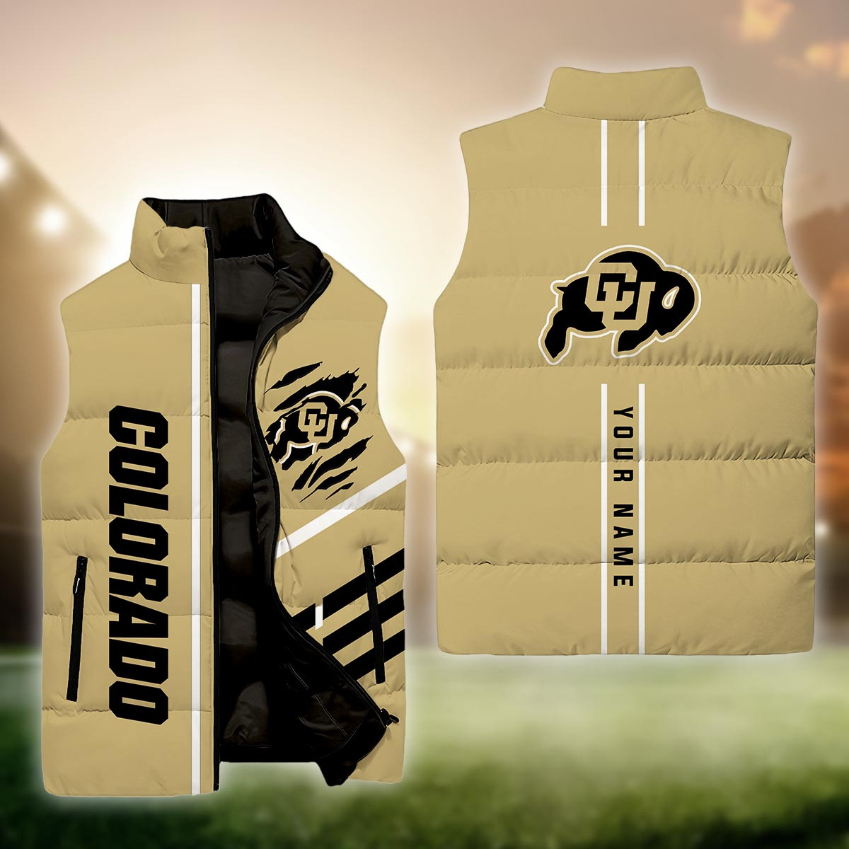 Colorado Buffaloes Sleeveless Down Puffer Jacket