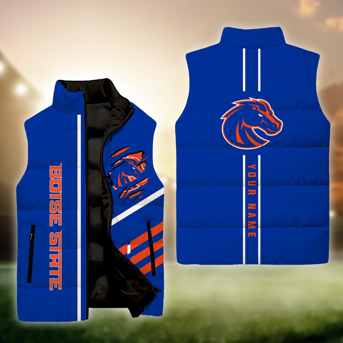 Boise State Broncos Sleeveless Down Puffer Jacket