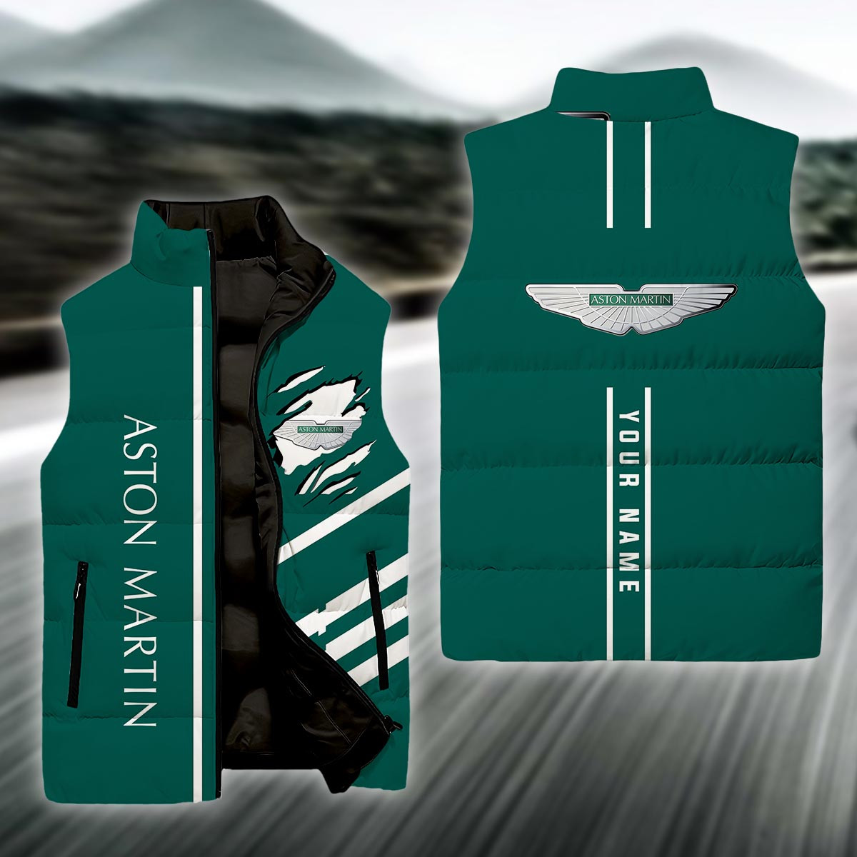 Aston-Martin Sleeve Down Puffer Jacket For Men