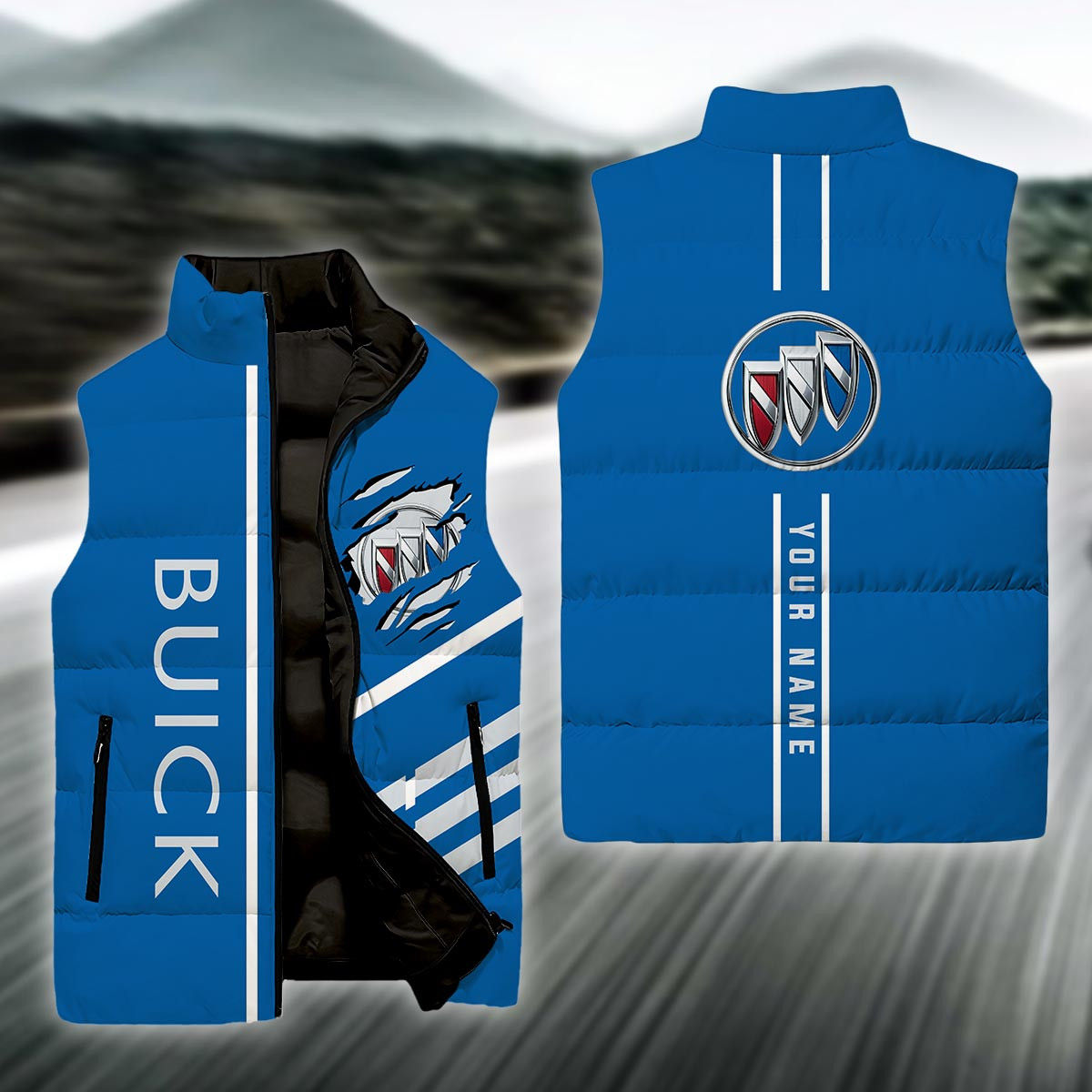 Buick Sleeve Down Puffer Jacket For Men