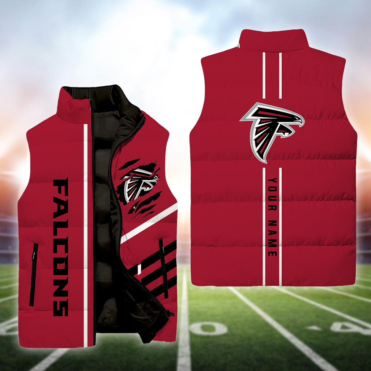 Atlanta Falcons Sleeveless Down Puffer Jacket