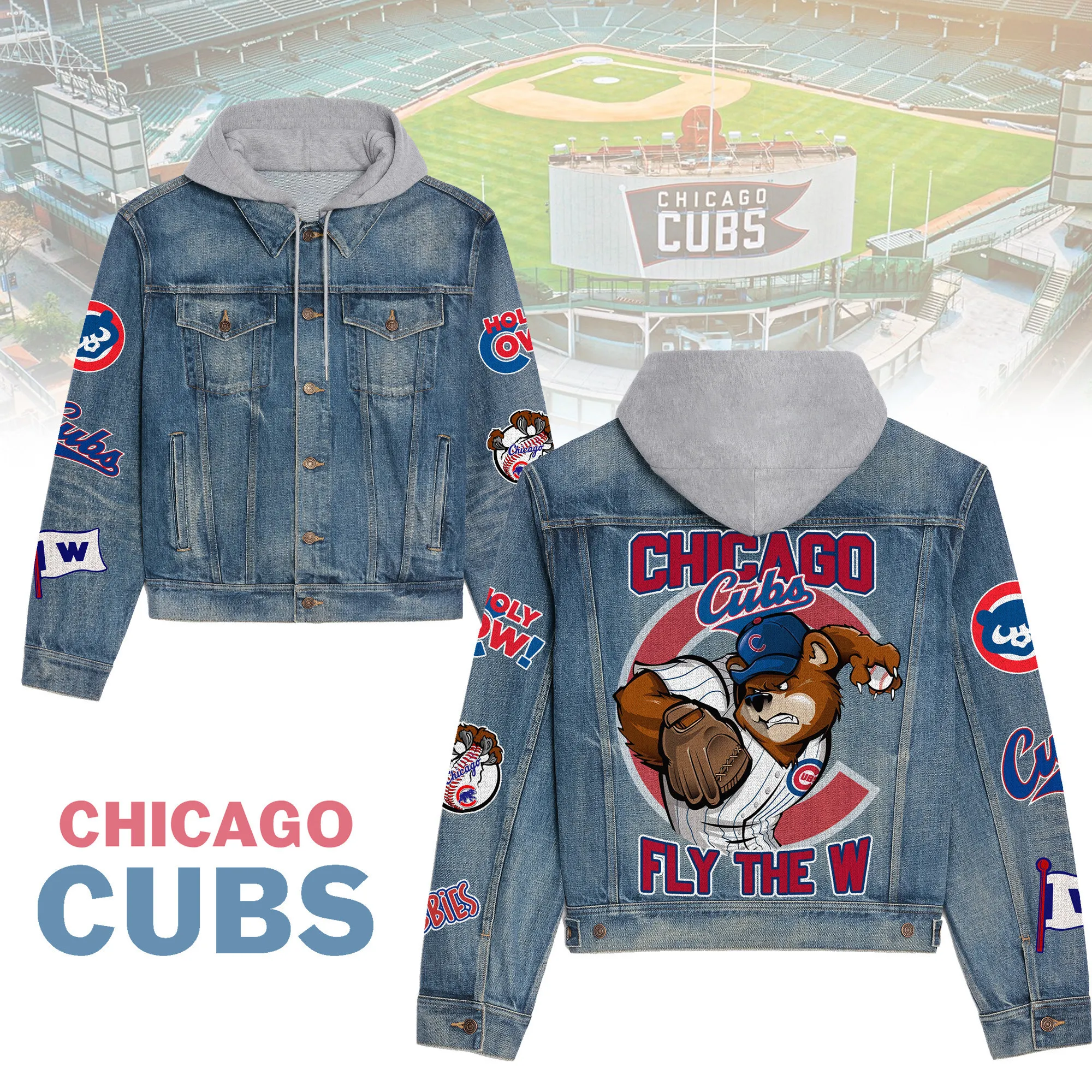 Chicago Cubs Premium Fall Fashion Denim Jackets For Men Women New Collection