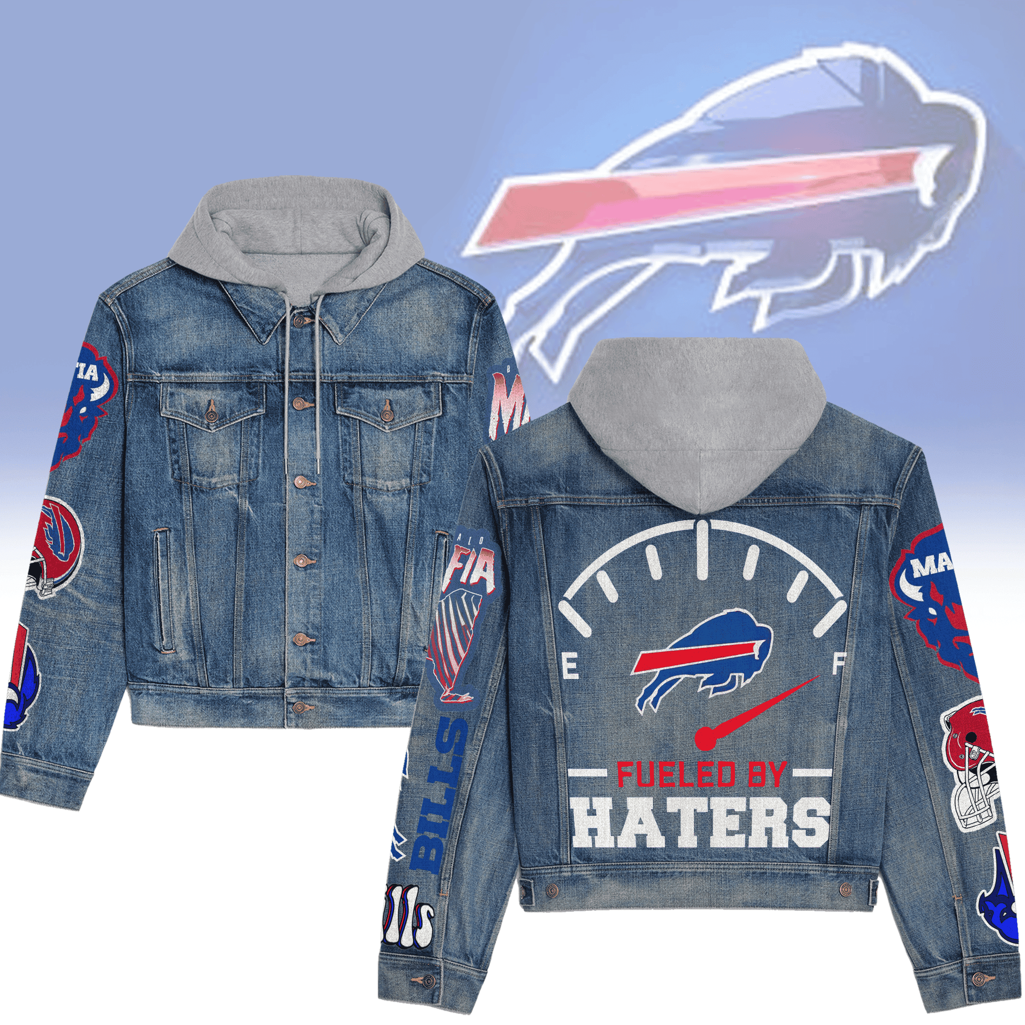 Buffalo Bills Premium Fall Fashion Denim Jackets For Men WomenPremium Sports Style Jacket For Fans
