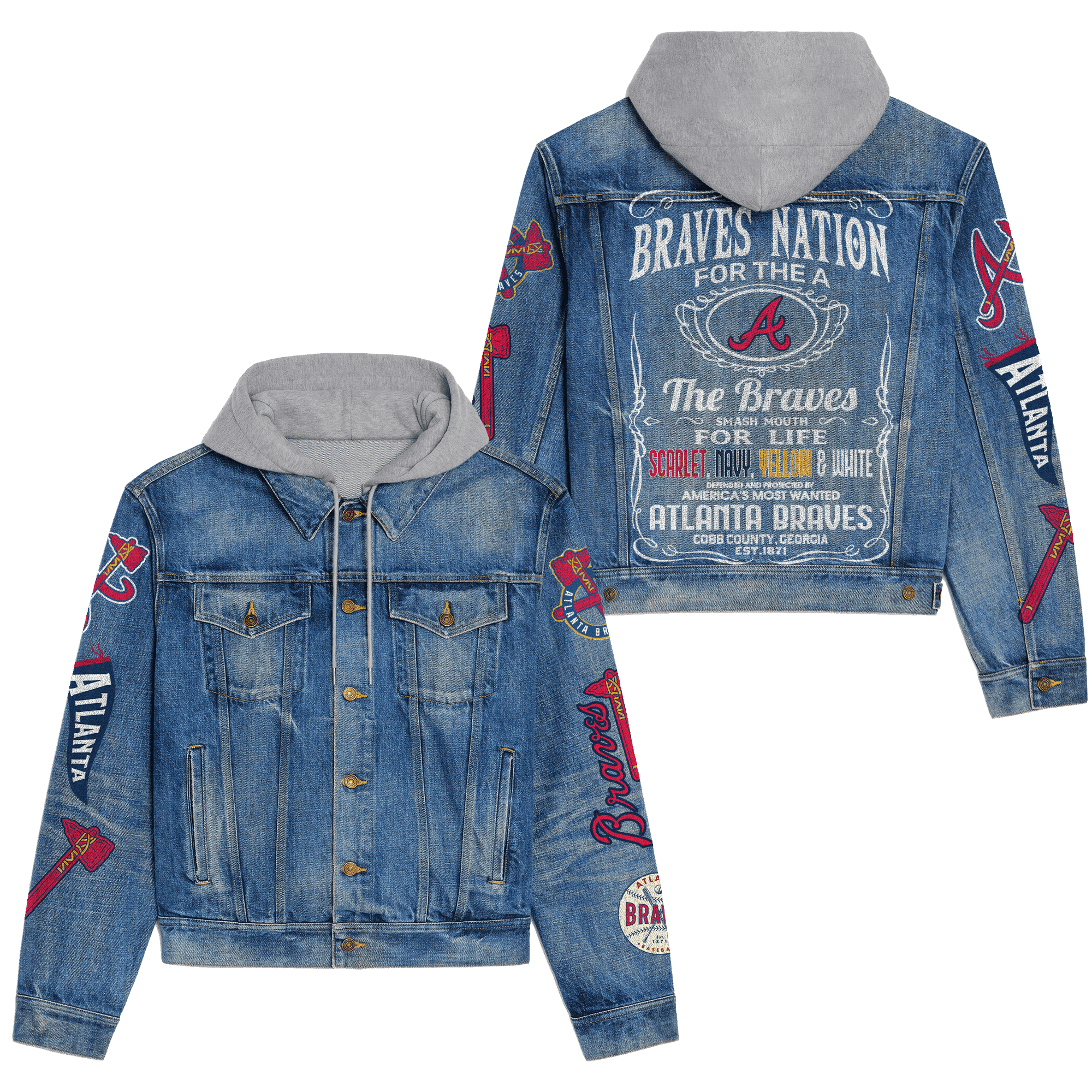 Aanta Braves Premium Back To School Hooded Denim Jackets 2025 New Collection