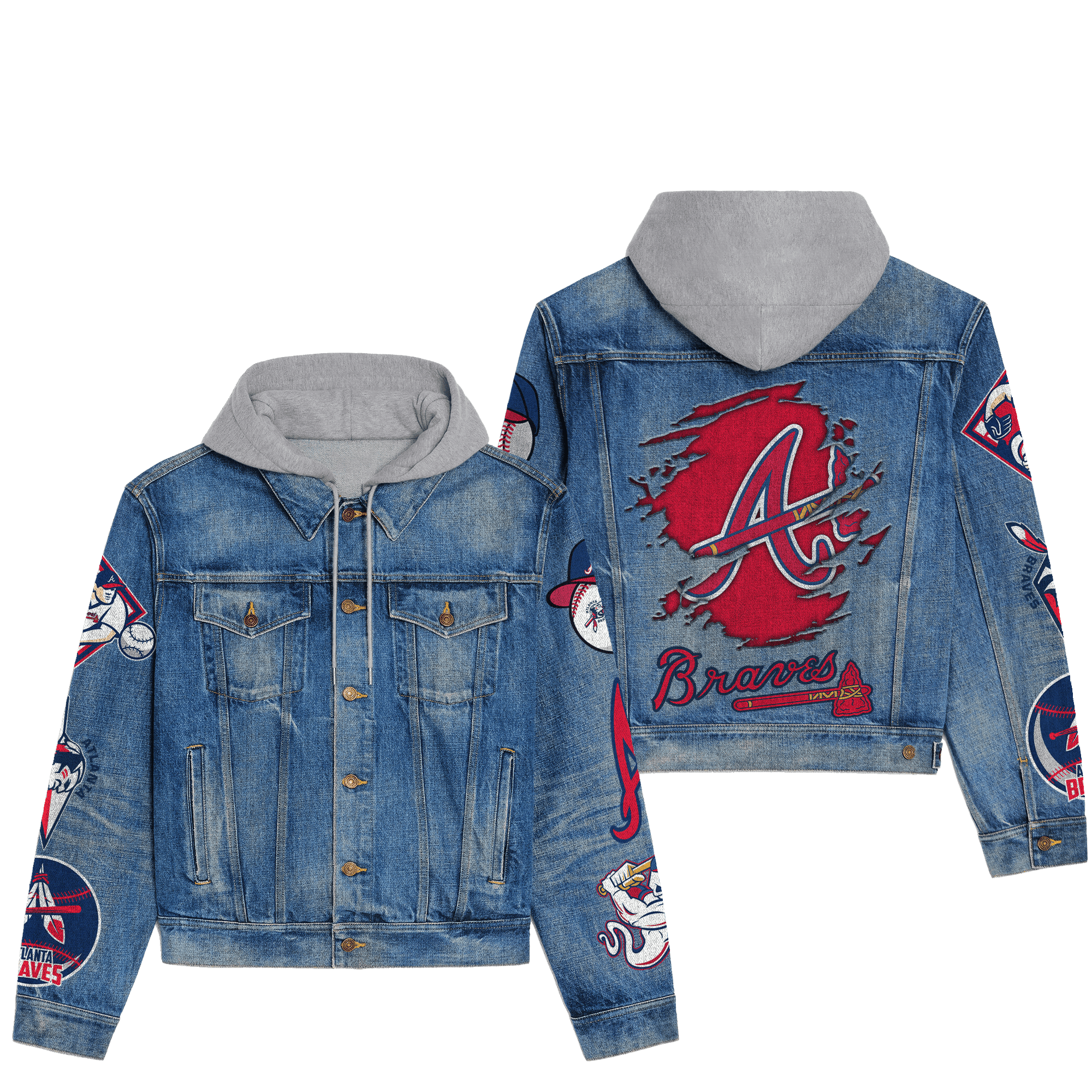 Aanta Braves Premium Hooded Denim Jacket New Collection