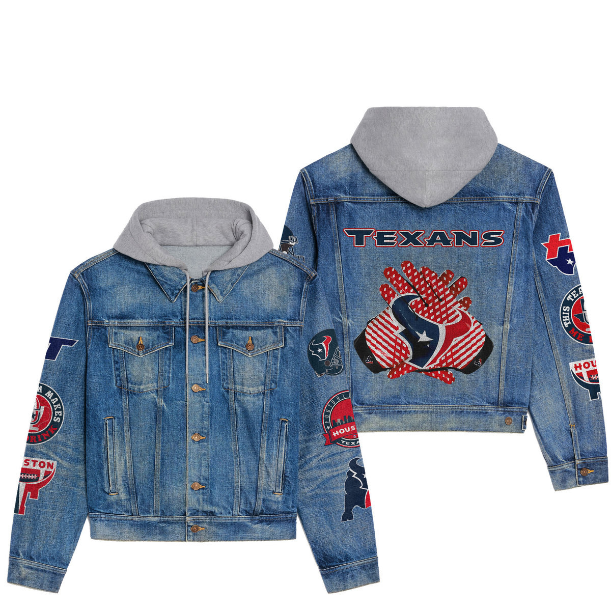 Houston Texans Premium Fall Fashion Denim Jackets For Men Women Best Jacket 2025 New Collection