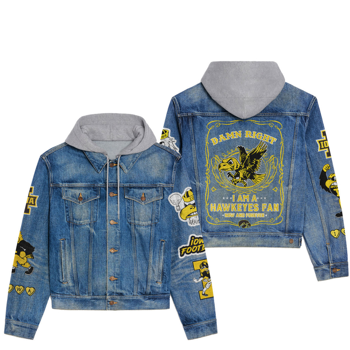 Iowa Hawkeyes Premium Fall Fashion Denim Jackets For Men Women Best Jacket 2025 New Collection