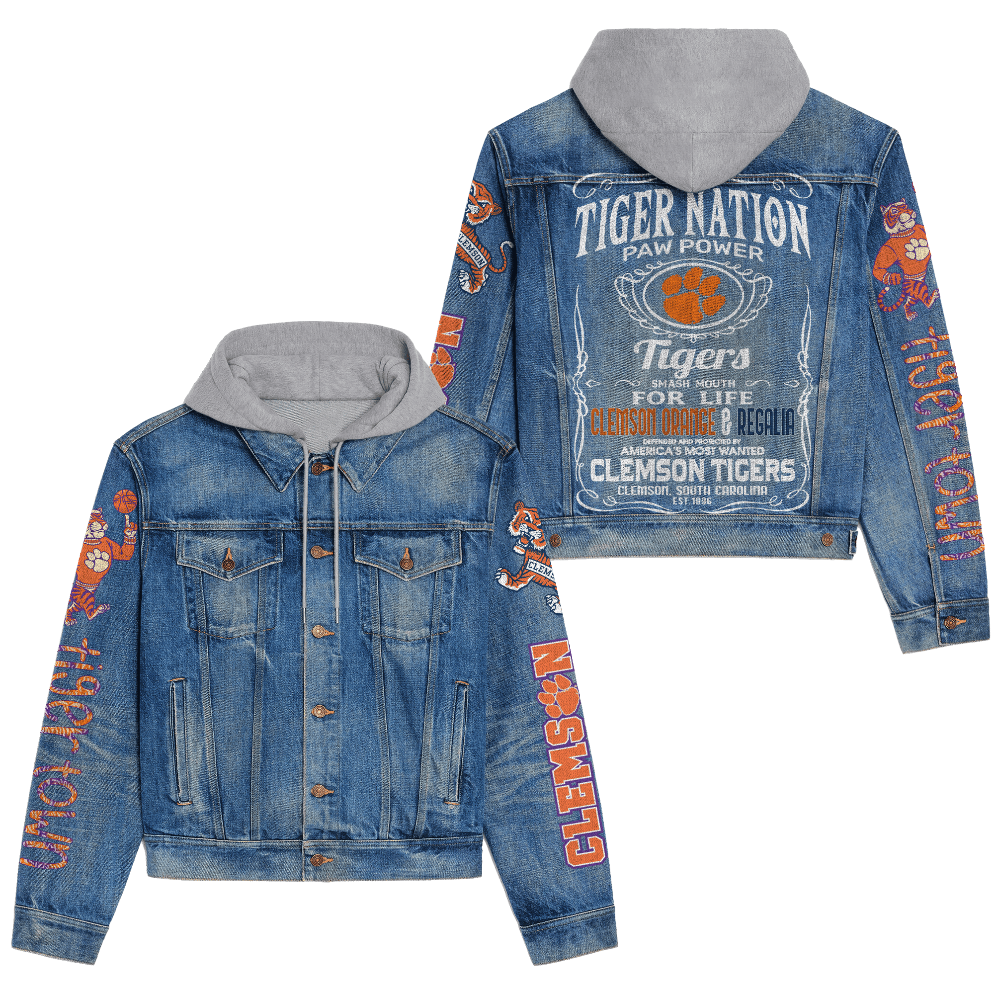 Clemson Tigers Premium Fall Fashion Denim Jackets For Men Women Best Jacket 2025