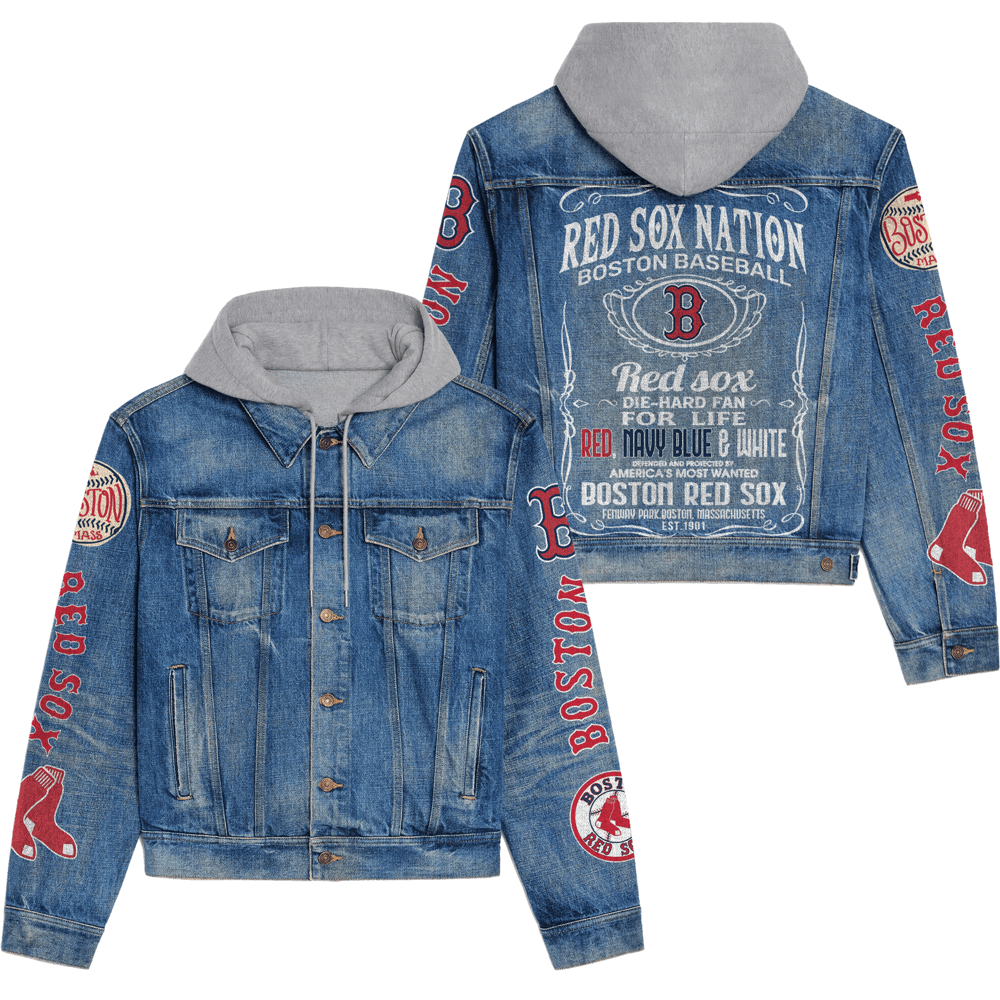 Boston Red Sox Premium Fall Fashion Denim Jackets For Men Women Best Jacket 2025