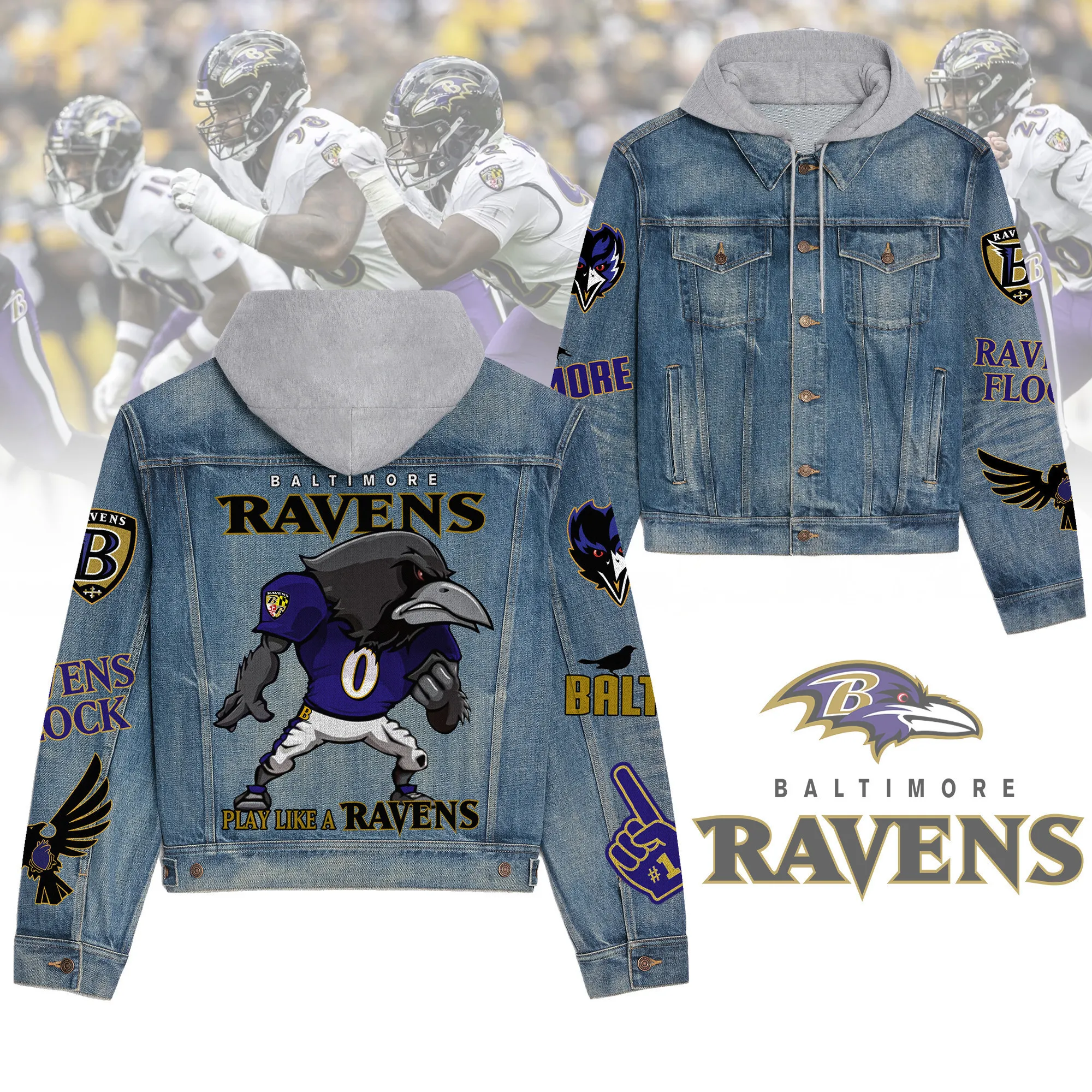 Baltimore Ravens Premium Fall Fashion Denim Jackets For Men Women Best Jacket 2025