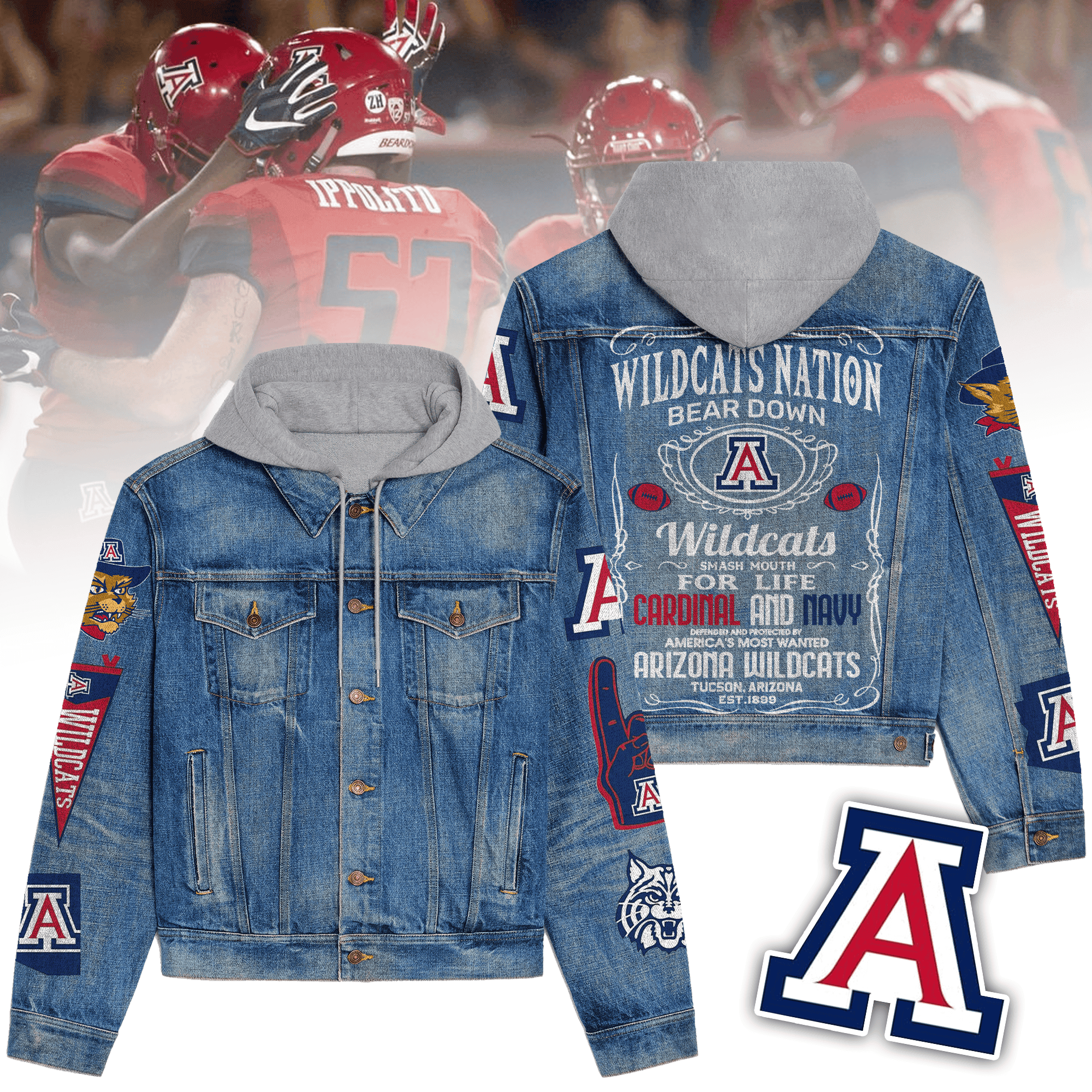 Arizona Wildcats Premium Fall Fashion Denim Jackets For Men Women Best Jacket 2025