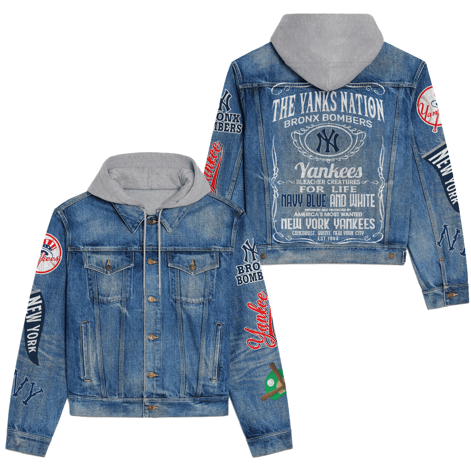 New York Yankees Premium Fall Fashion Denim Jackets For Men Women Best Jacket 2025