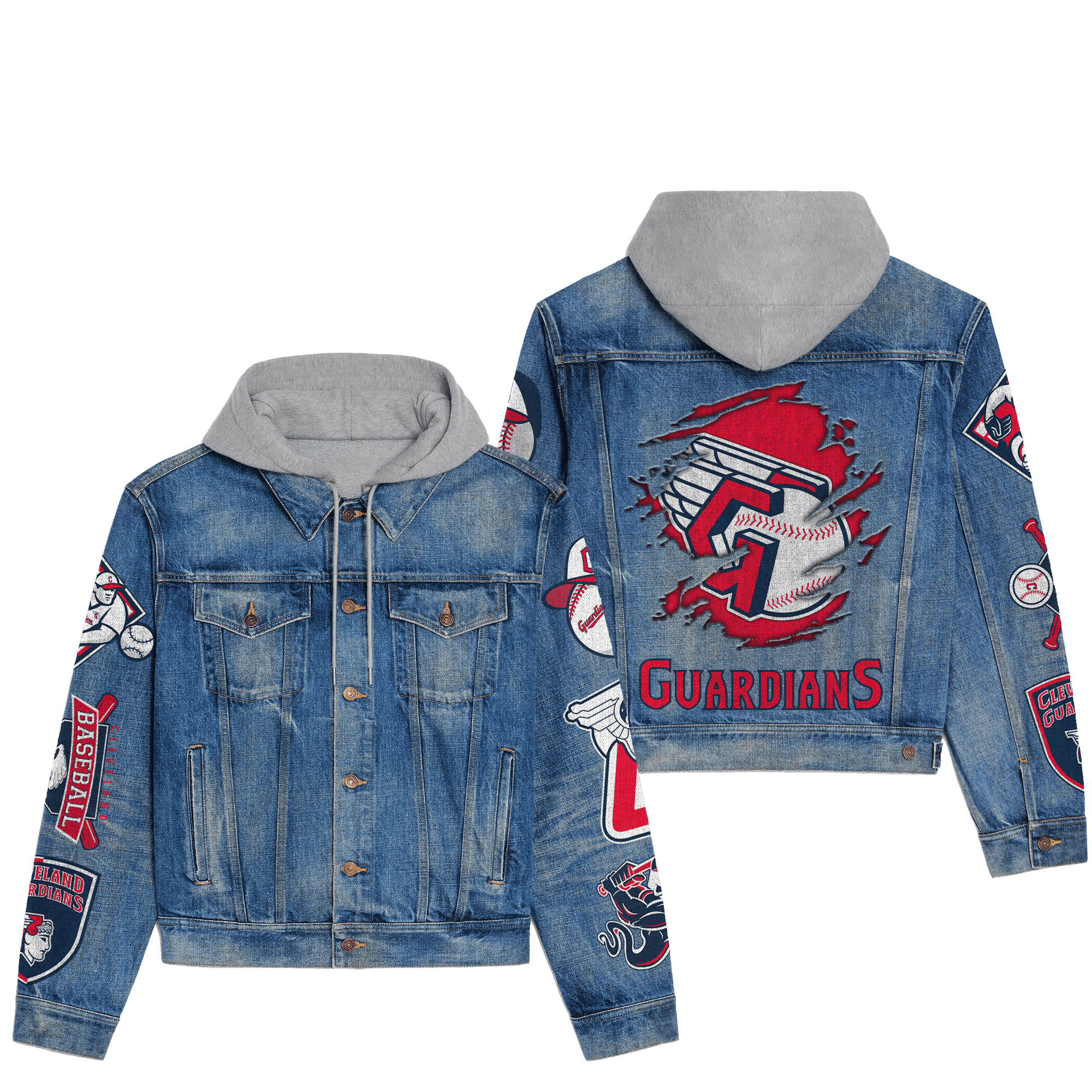 Clevend Guardians Premium Hooded Denim Jacket