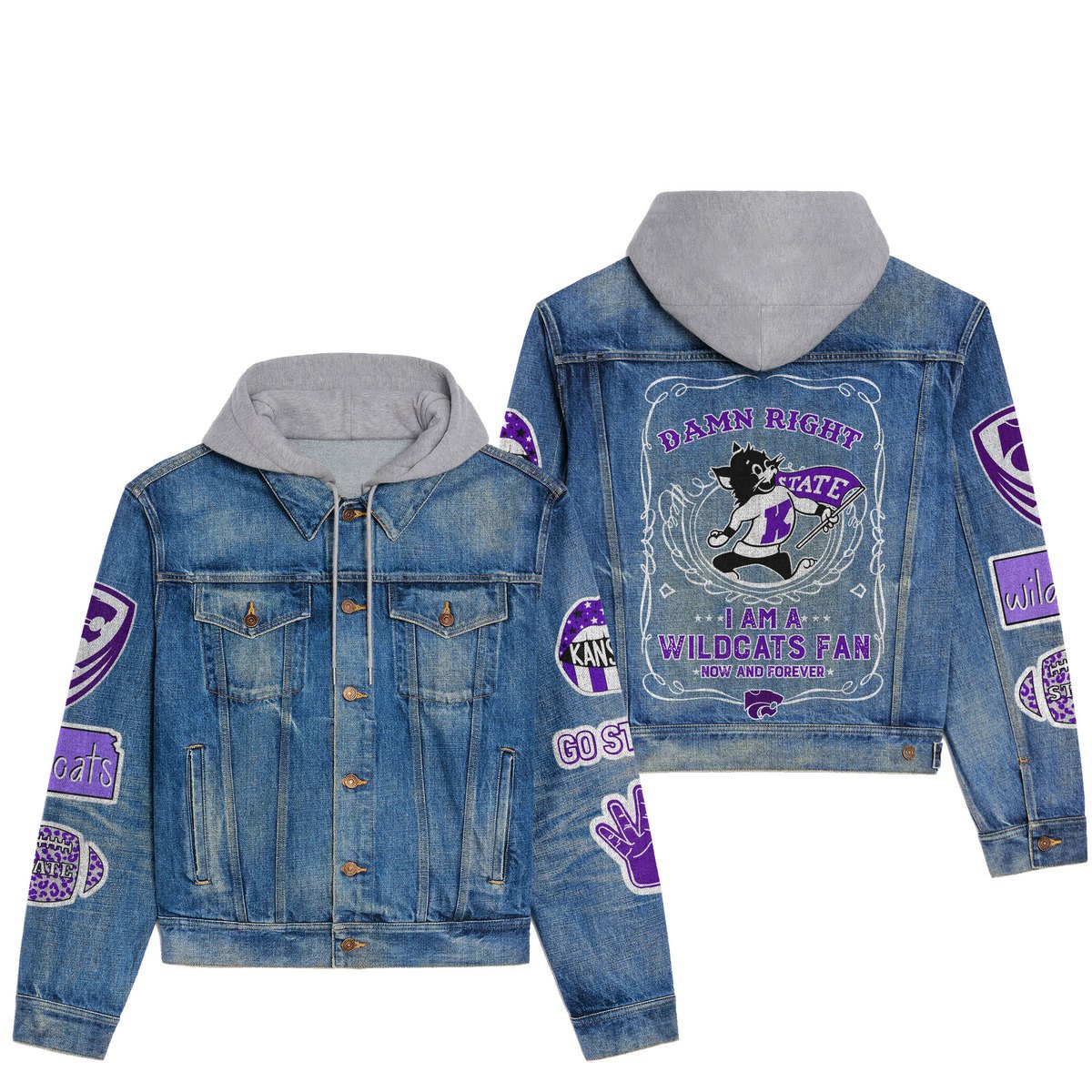 Kansas State Wildcats Premium Fall Fashion Denim Jackets For Men Women Best Jacket 2025